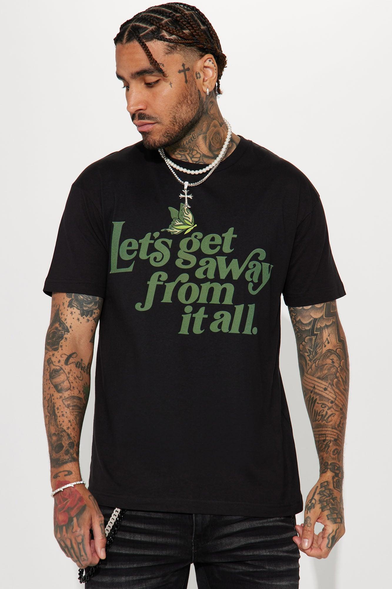 Let's Get Away Short Sleeve Tee - Black Product Image