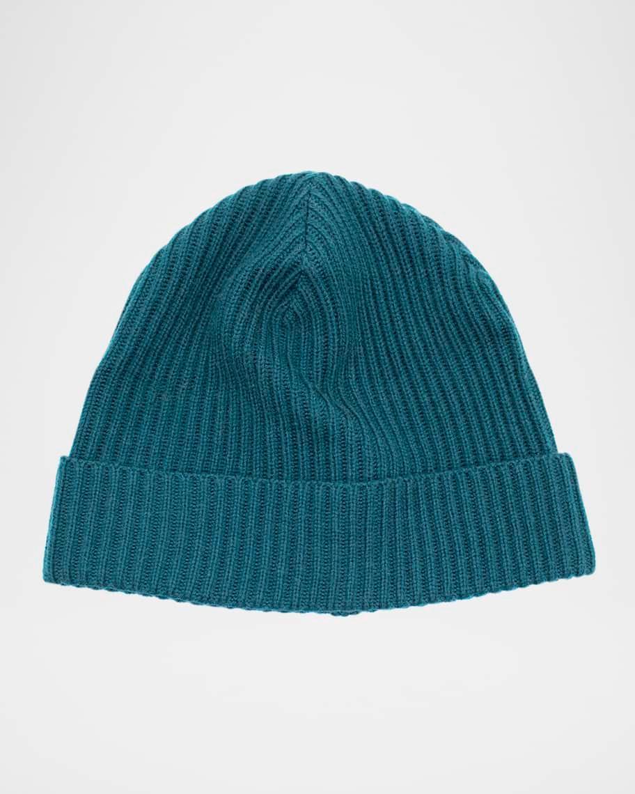 Men's Merino Wool Ribbed Beanie Hat Product Image