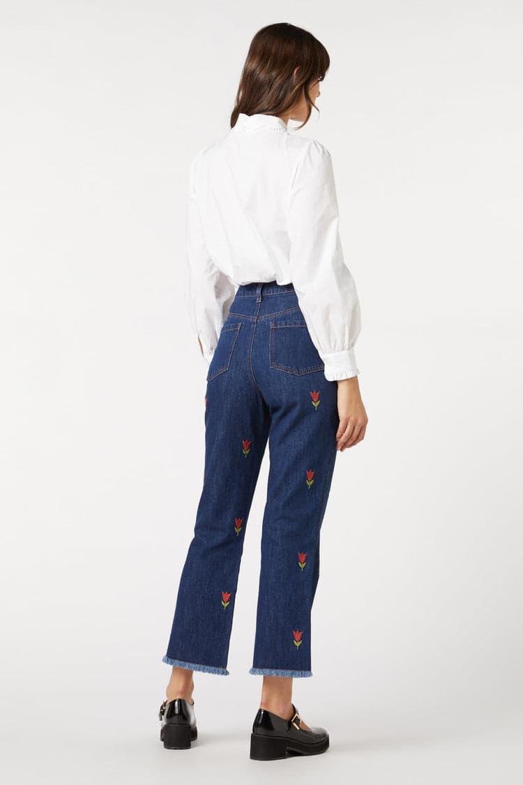 Tulip Embroidered Jean Product Image