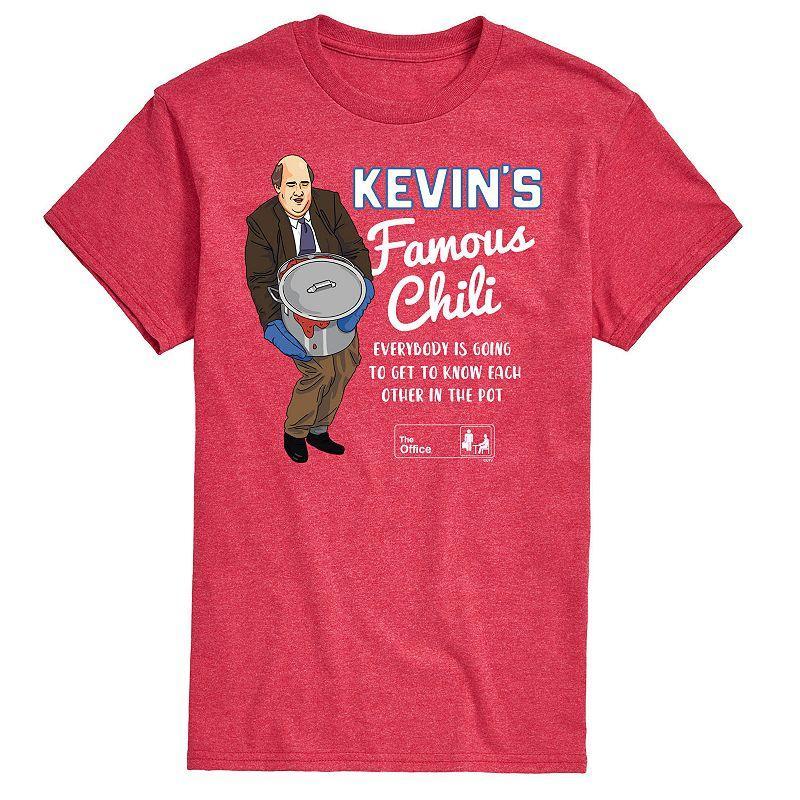 Men's The Office Kevins Famous Chili Pot Tee, Size: XL, Grey Red Product Image