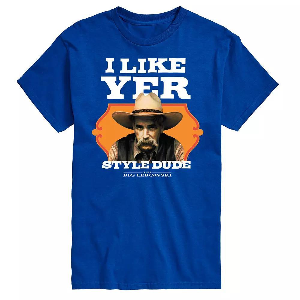 Big & Tall The Big Lebowski Like Yer Style Tee, Men's, Size: XXL Tall, Royal Blue Product Image