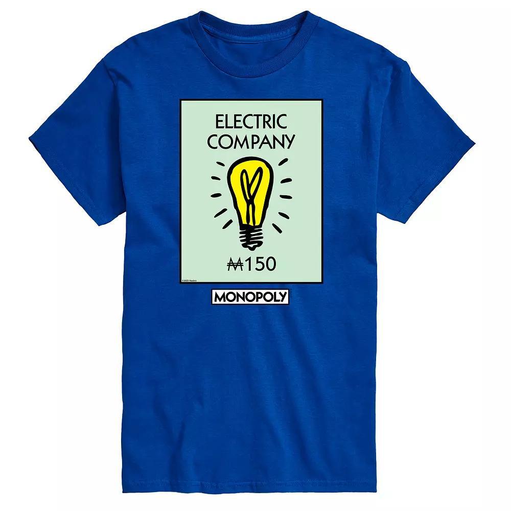 Big & Tall Monopoly Electric Company Graphic Tee, Men's,  Product Image