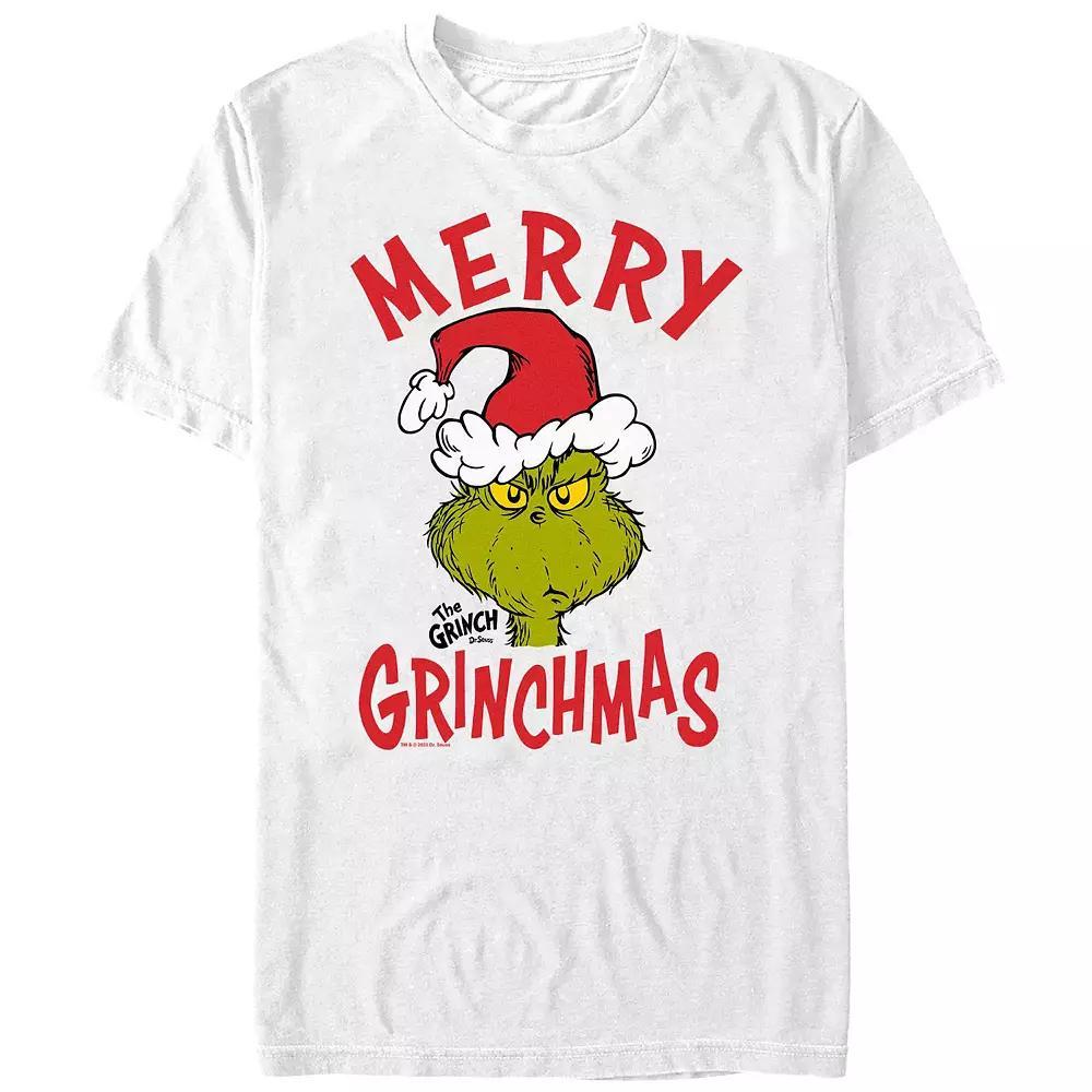 Big & Tall Dr. Seuss The Grinch Merry Christmas Graphic Tee, Men's,  Product Image
