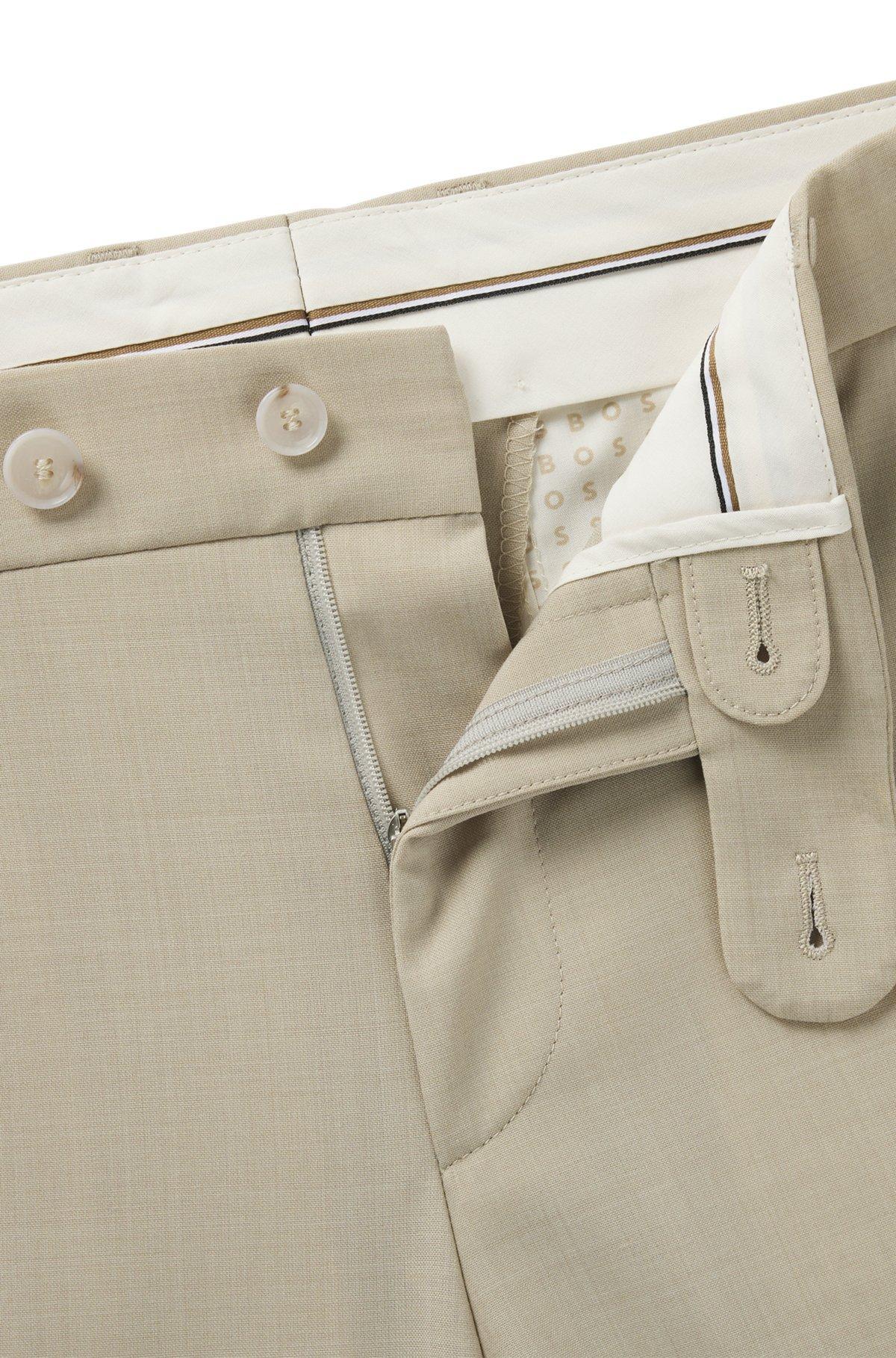 Formal trousers in washable super-flex fabric Product Image