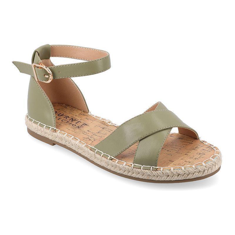 Journee Lyddia Women's Sandals, Size: 9 Wide, Green Product Image