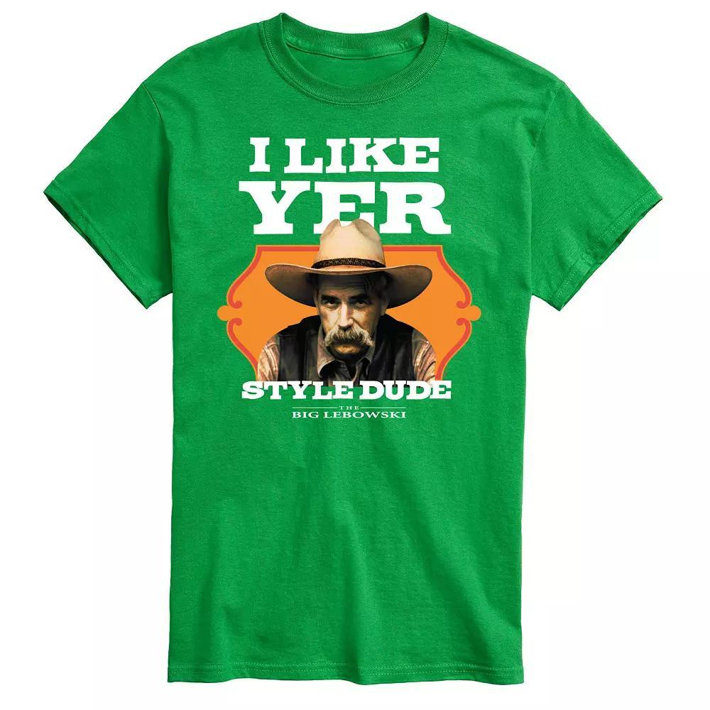 Big & Tall The Big Lebowski Like Yer Style Tee, Men's, Size: 4XL Tall, Green Product Image