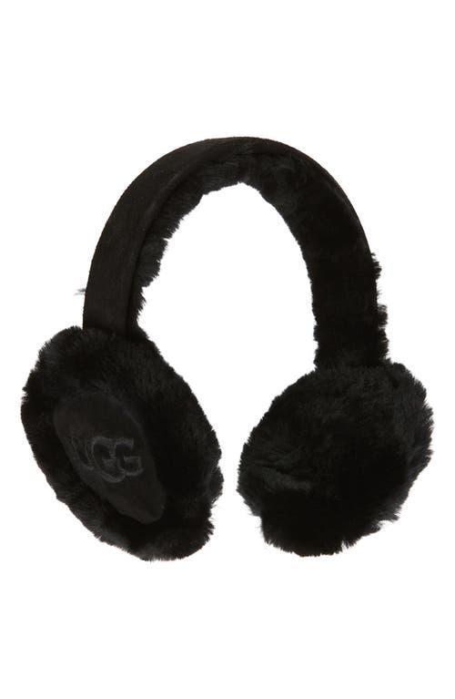 Embroidered Logo Shearling Earmuffs Product Image