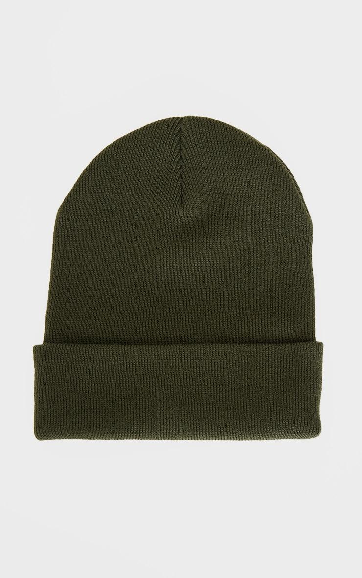 Olive Basic Beanie Product Image