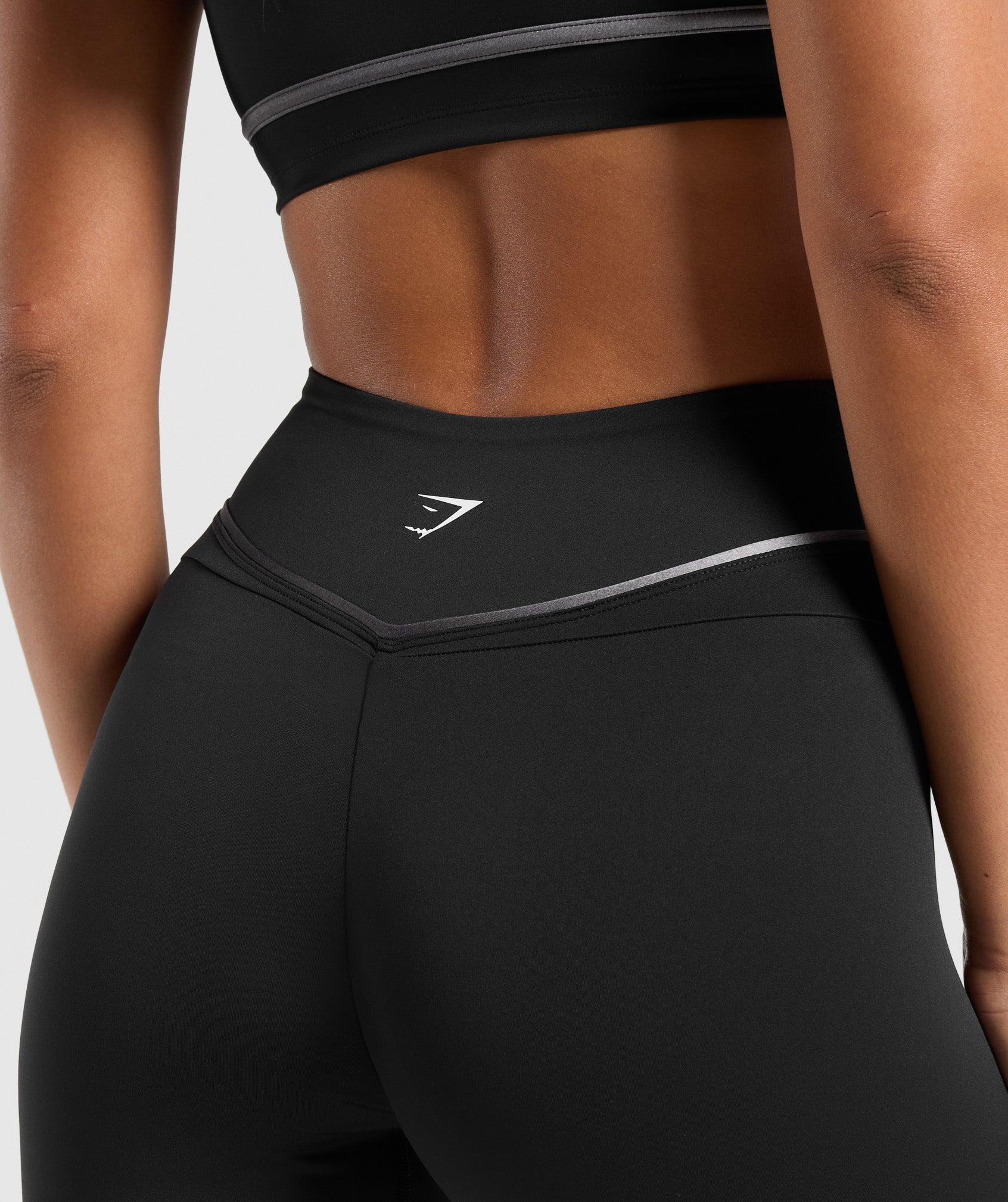 Gymshark Contour Leggings - Black/Metal Grey Female Product Image