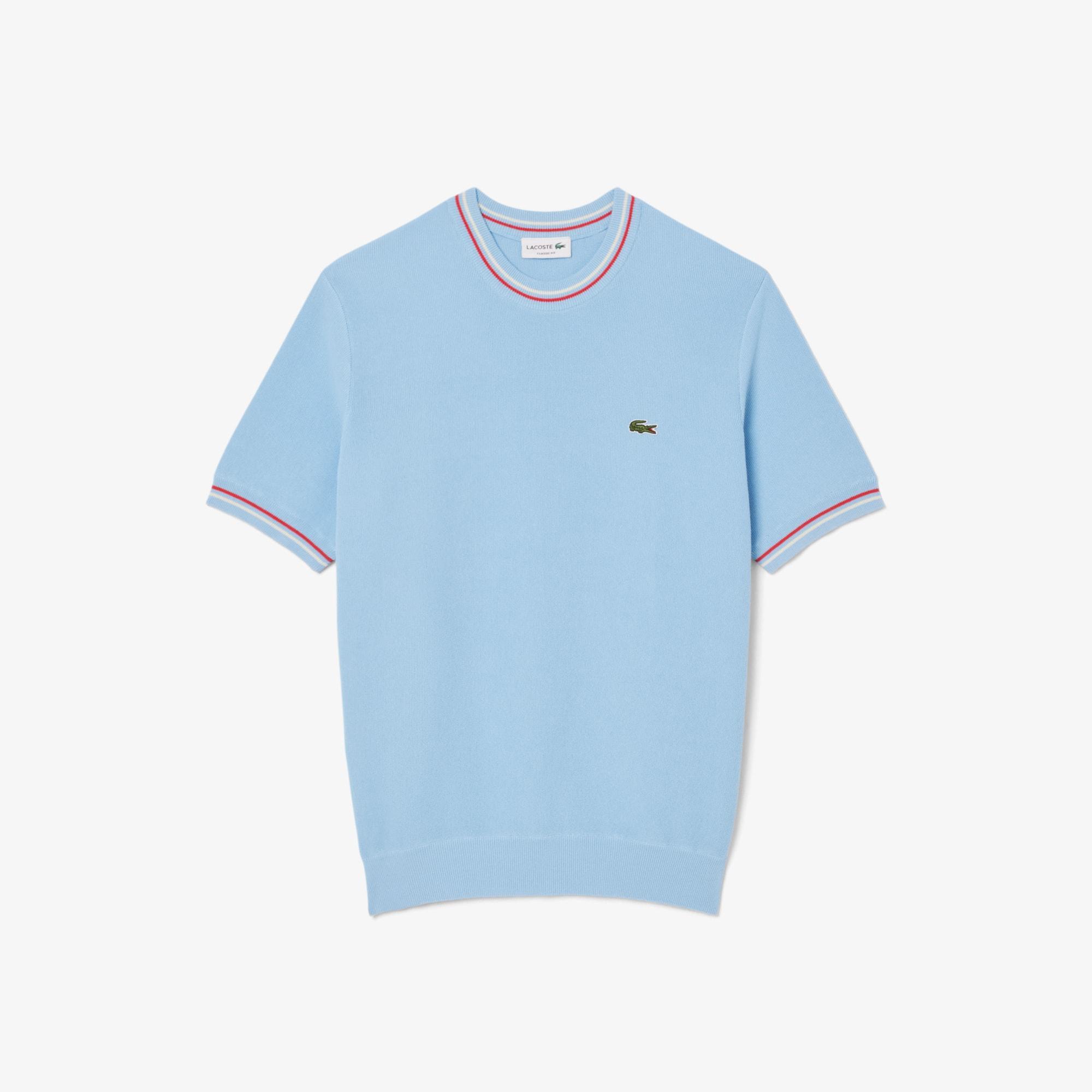 Men's Classic Fit Striped Knit T-Shirt Product Image