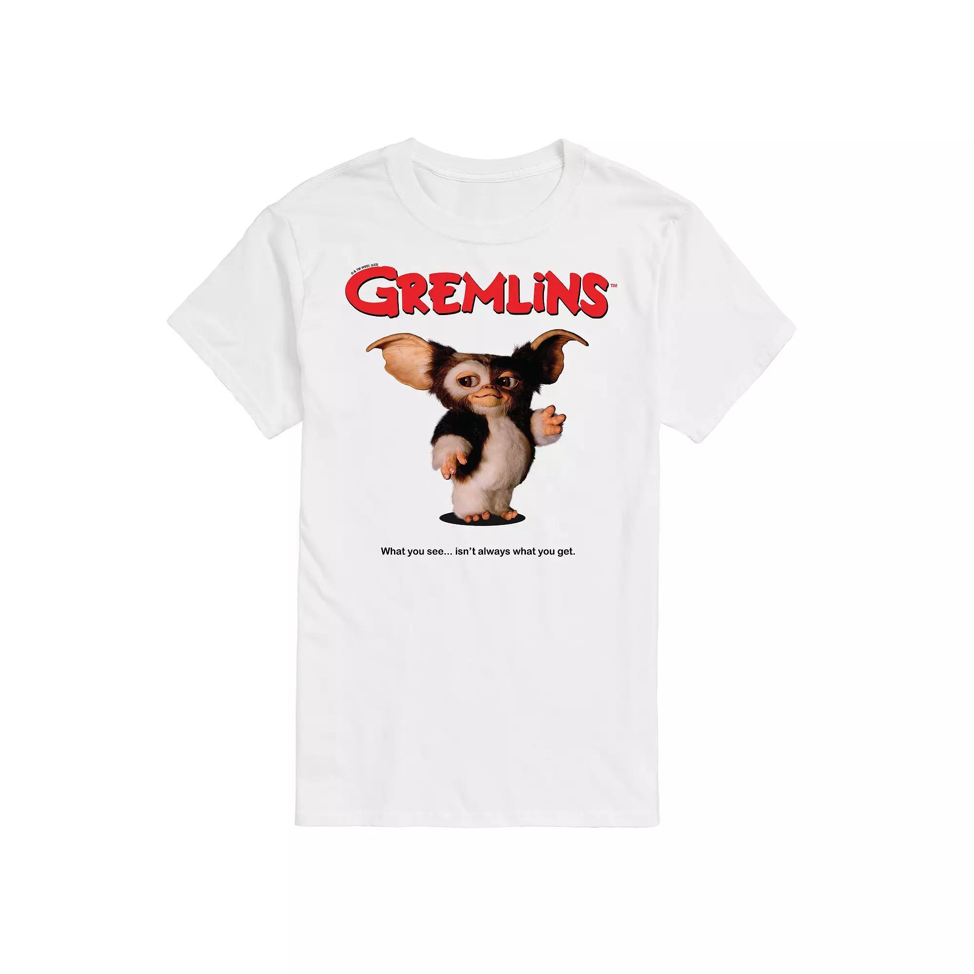 Big & Tall Gremlins Movie Poster Graphic Tee, Men's, Size: 3XL Tall, White Product Image