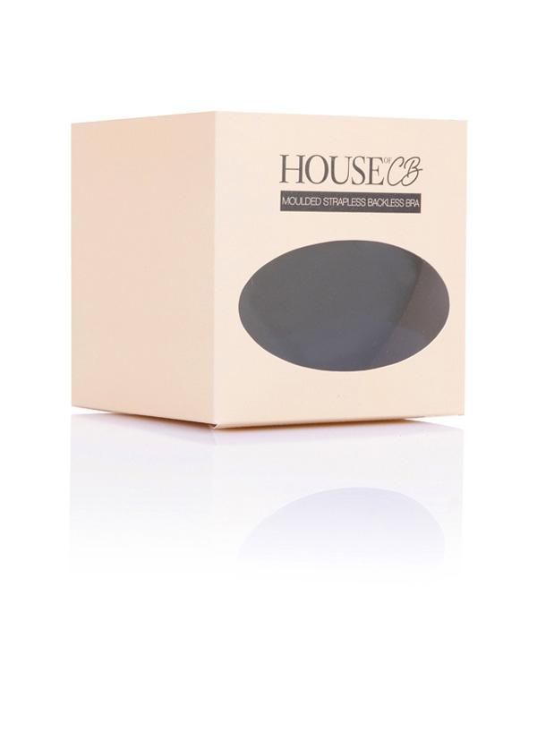  strapless backless moulded sticky bra - black Product Image