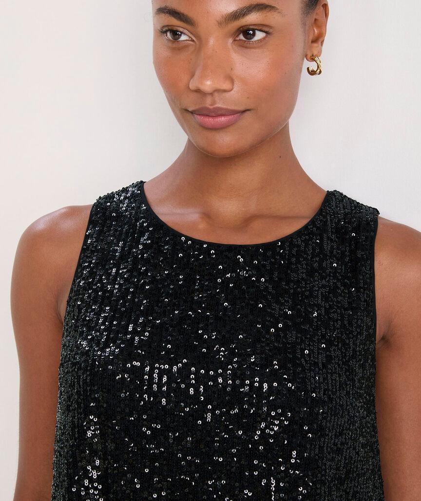 Sequin Peplum Top Product Image