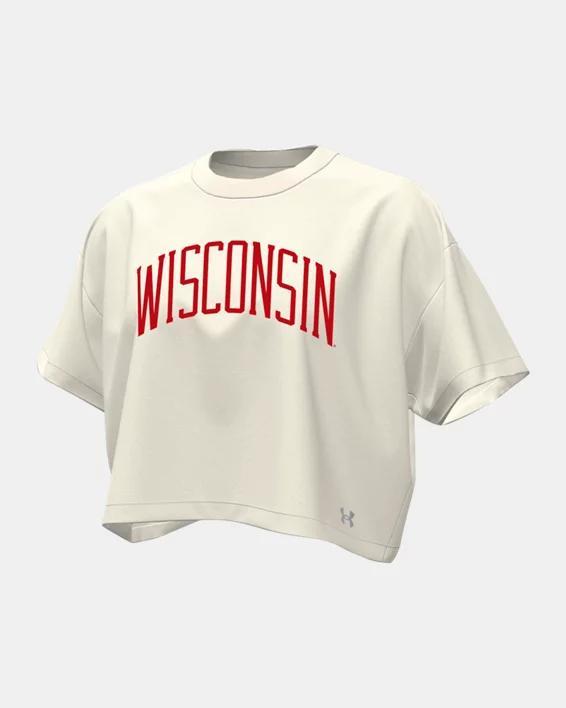 Women's UA Gameday Heavyweight Crop Boxy Collegiate T-Shirt Product Image