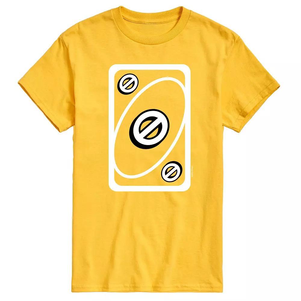 Men's Mattel UNO Yellow Skip Card Tee, Size: Small Product Image