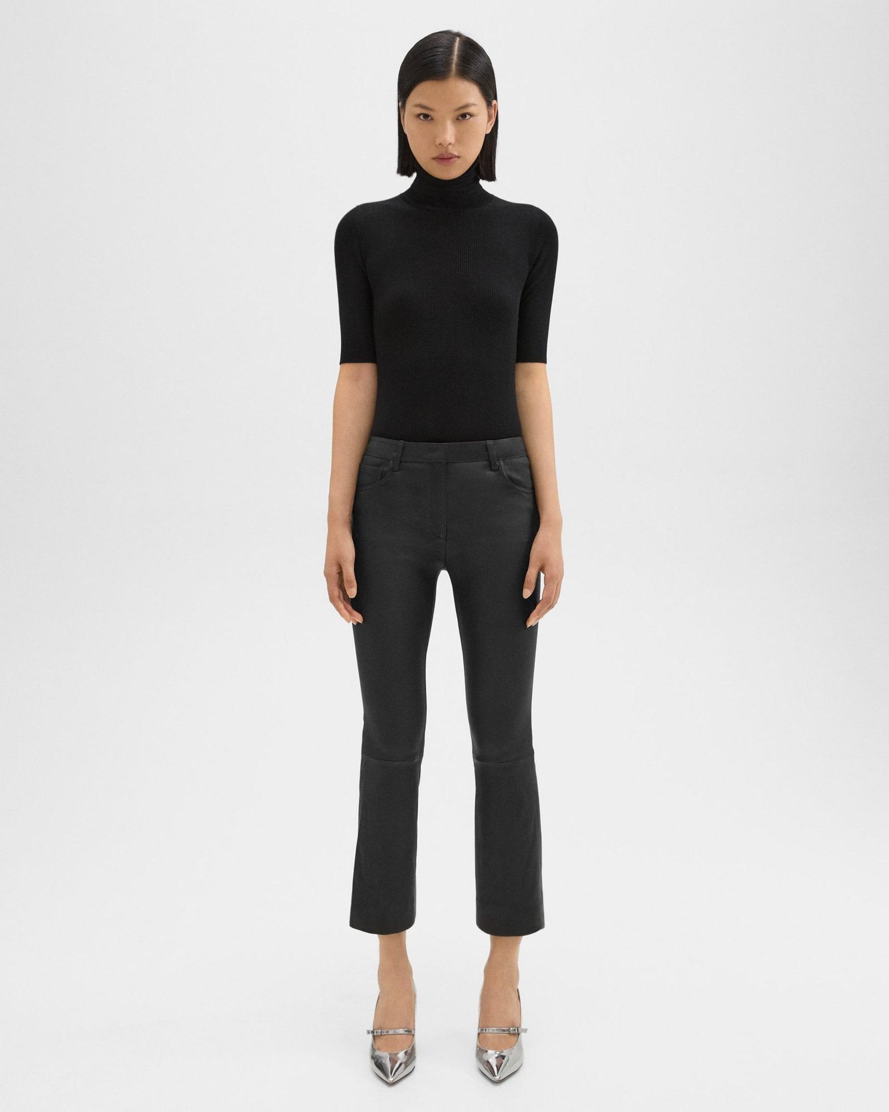 5-Pocket Flare Pant in Leather Product Image