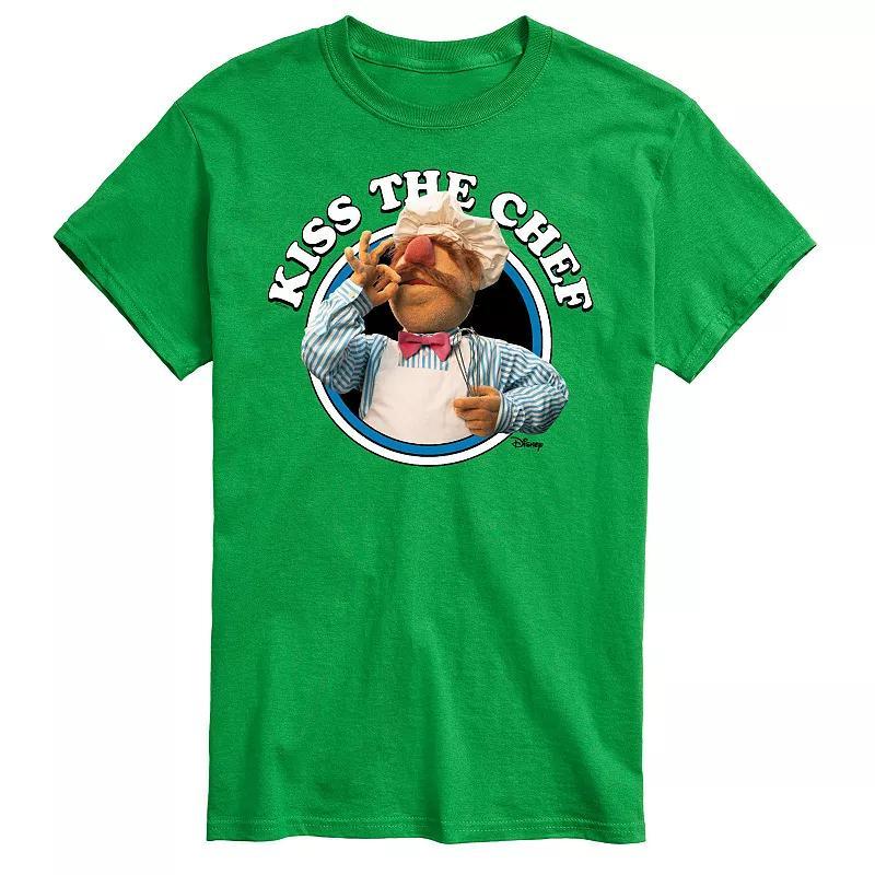 Disney's Men's The Muppets Kiss The Chef Tee, Size: 3XL Tall, White Product Image