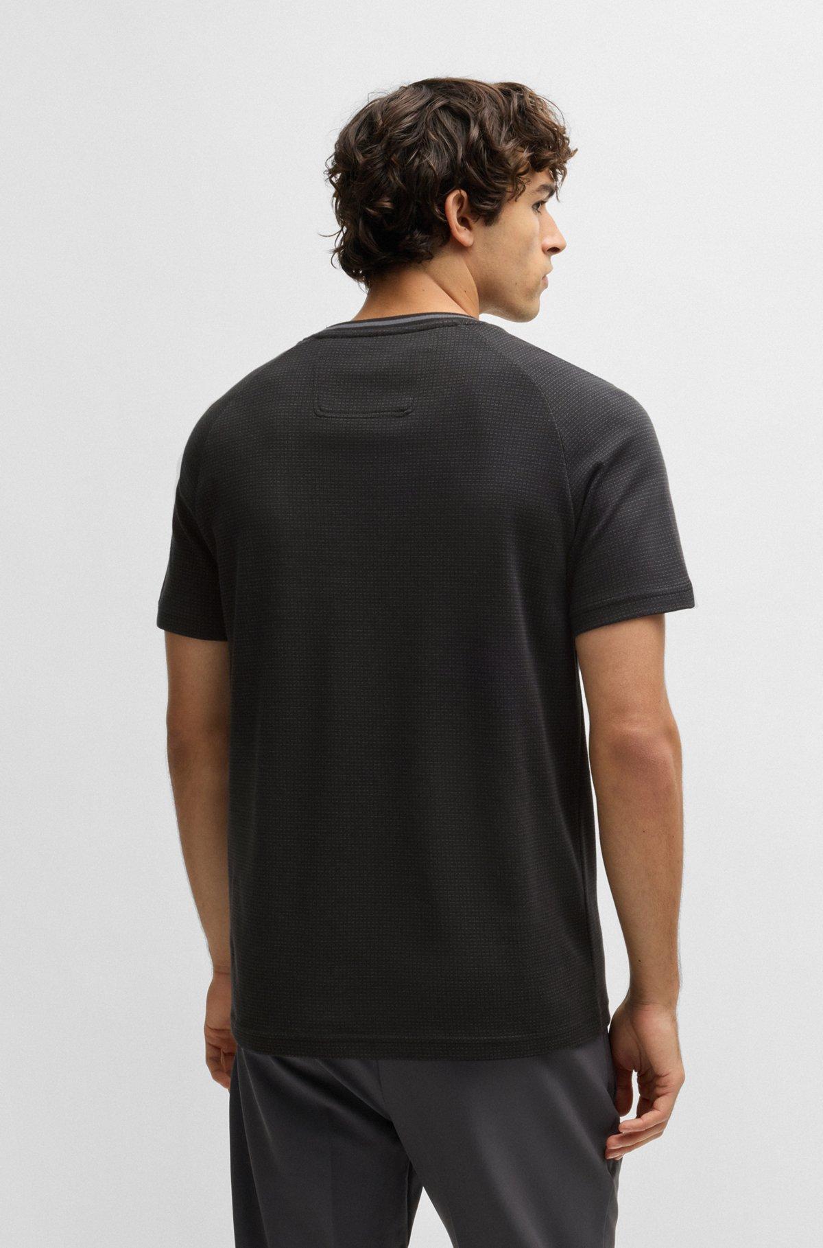 Cotton-jacquard relaxed-fit T-shirt with logo detail Product Image