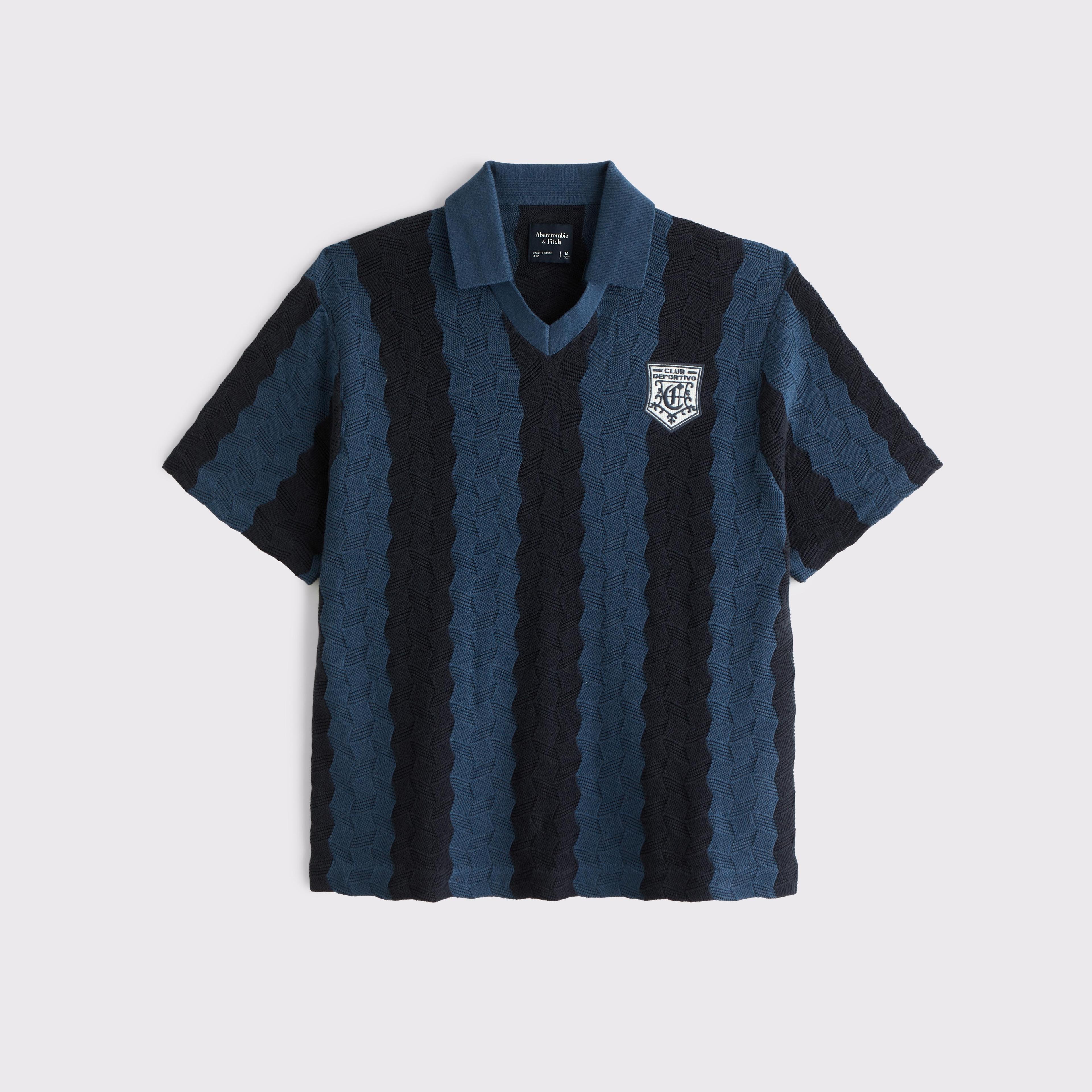 Striped Soccer Jersey-Inspired Sweater Product Image