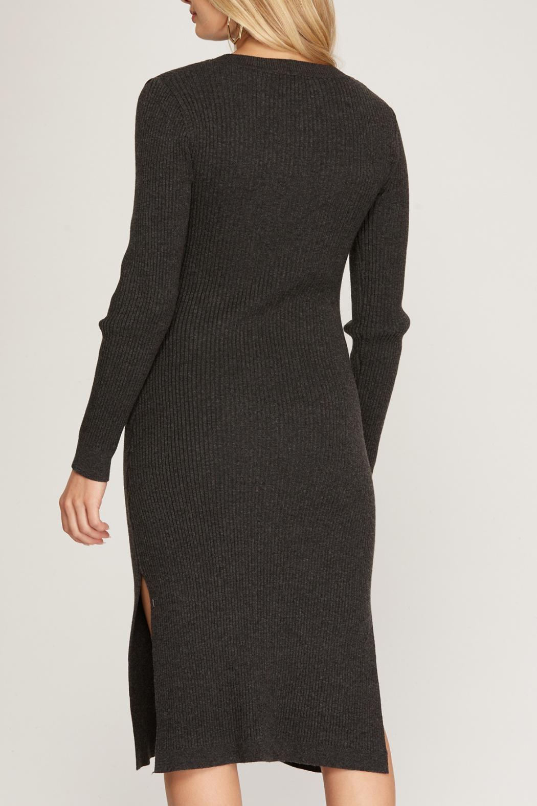 Ribbed Midi Dress Product Image