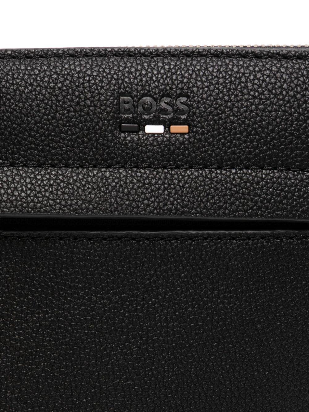 logo-debossed messenger bag Product Image