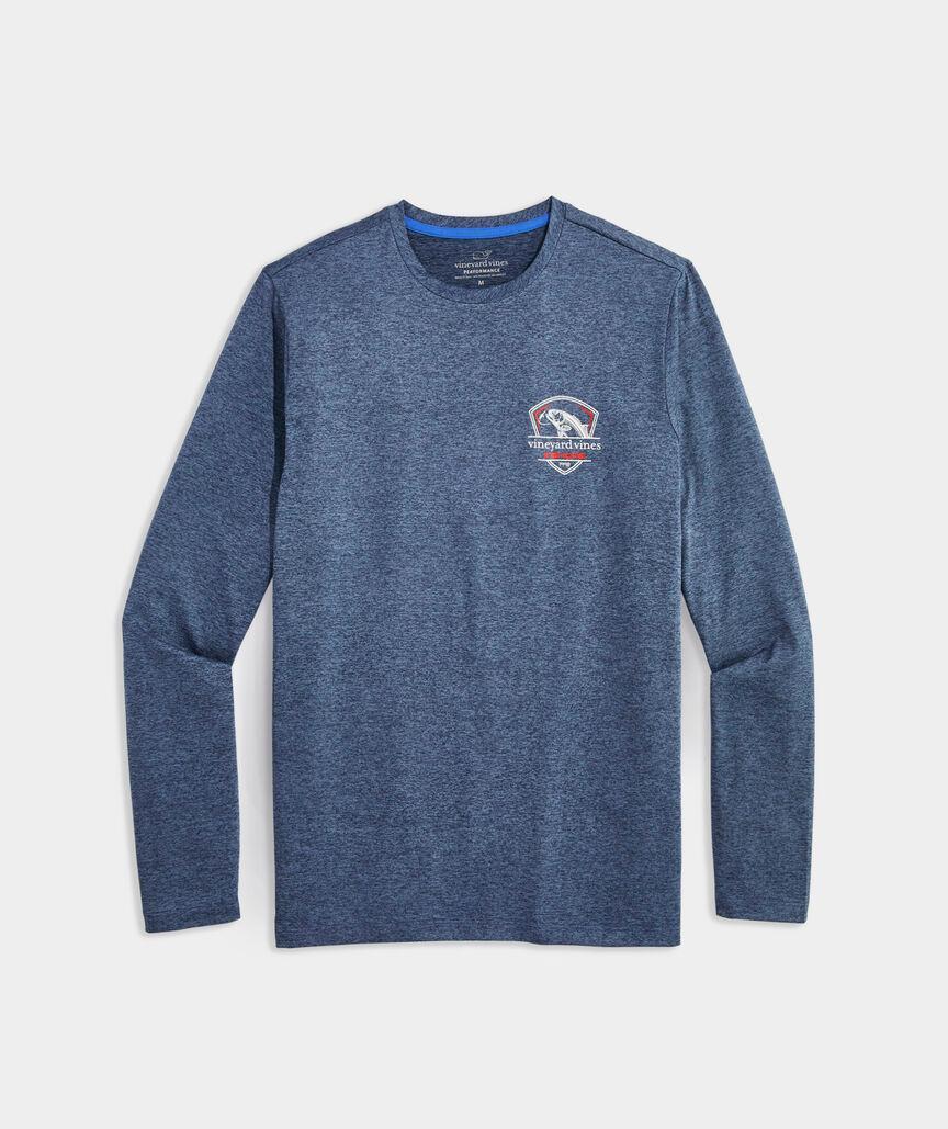 Inshore Badge Long-Sleeve Harbor Performance Tee Product Image