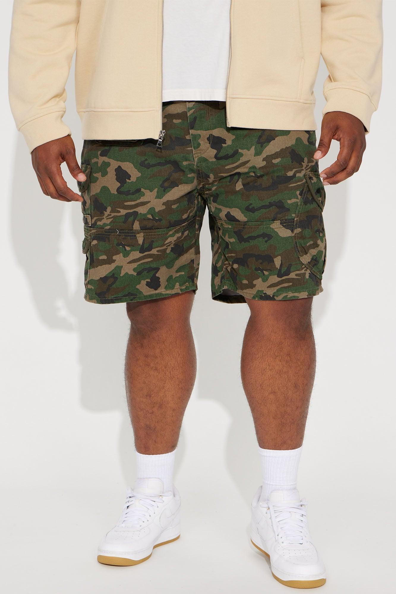 Get Out Twill Cargo Shorts - Camouflage Product Image