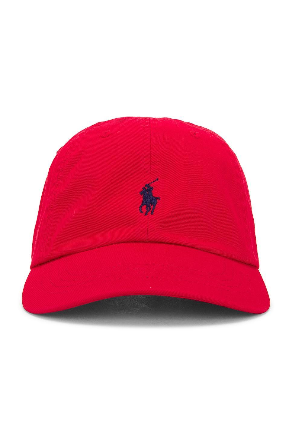 Chino Cap in Black & Red Polo Ralph Lauren Product Image