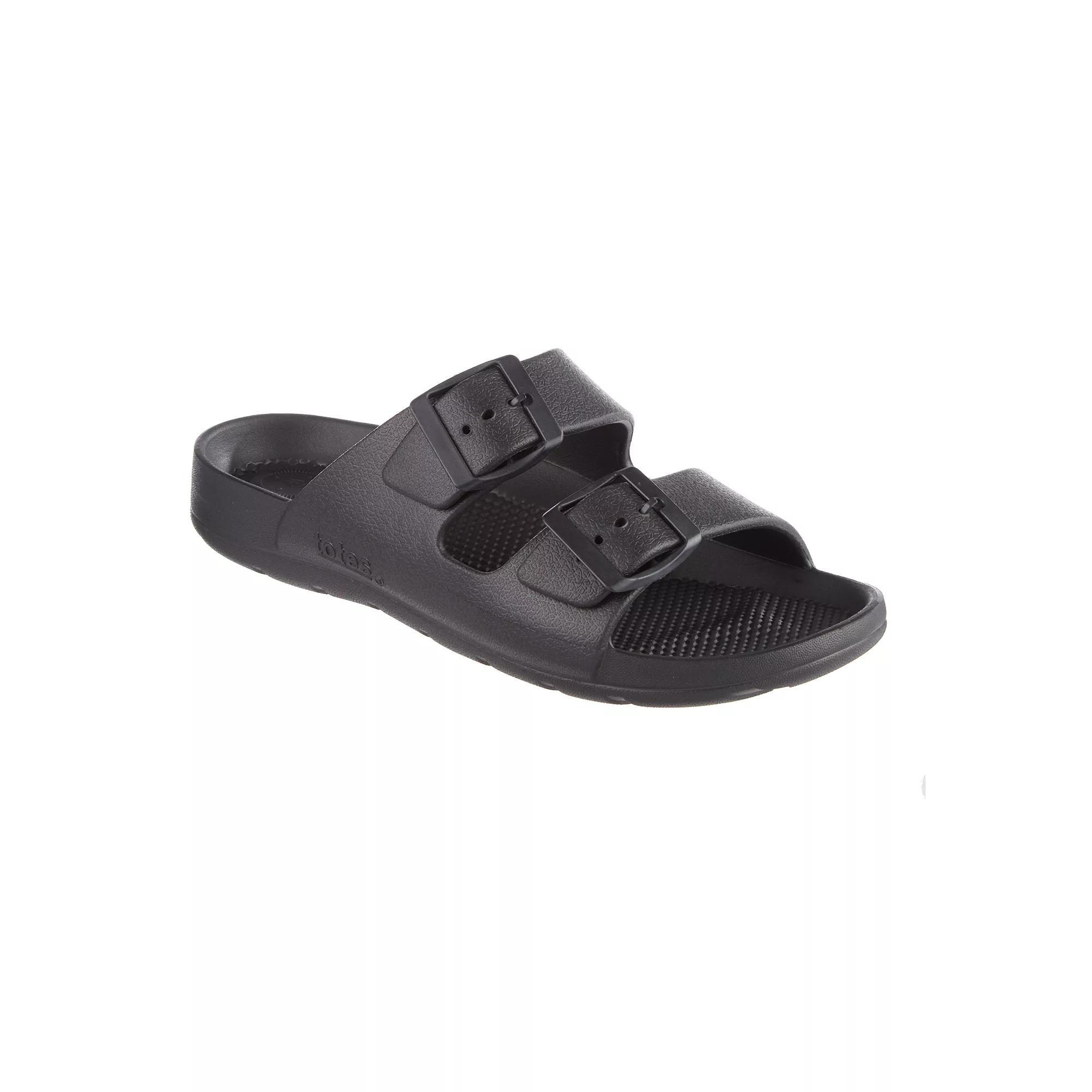 totes Women's Everywear® Double Buckle Adjustable Slide Sandals,  Product Image