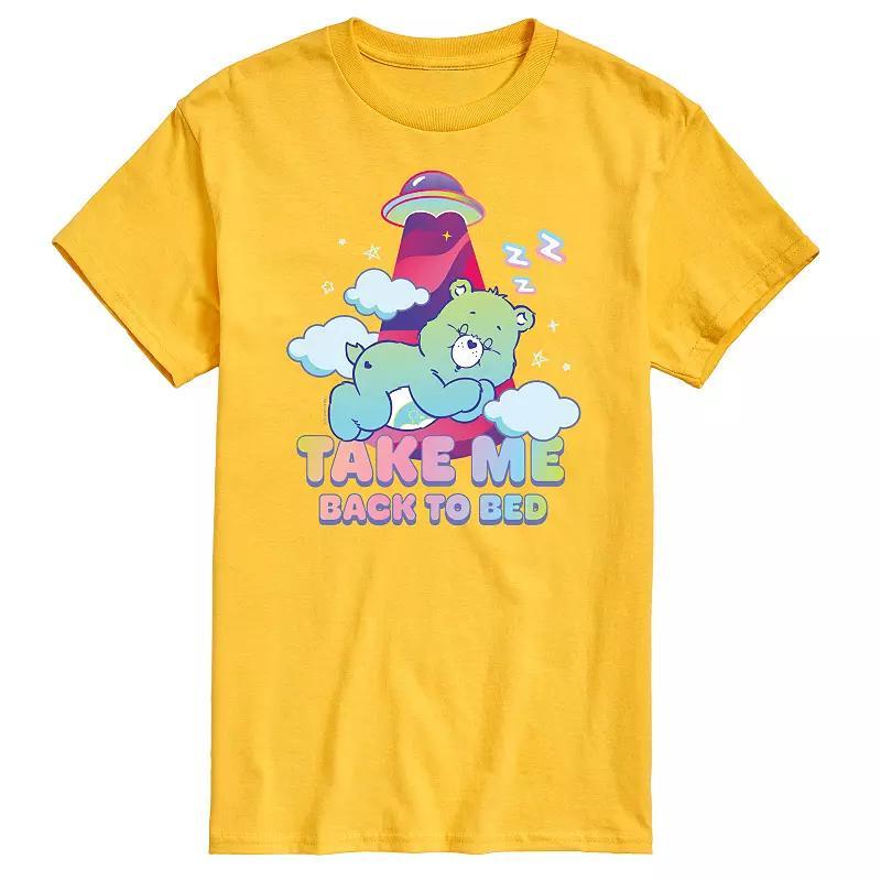Mens Care Bears Take Me Back To Bed UFO Graphic Tee Product Image