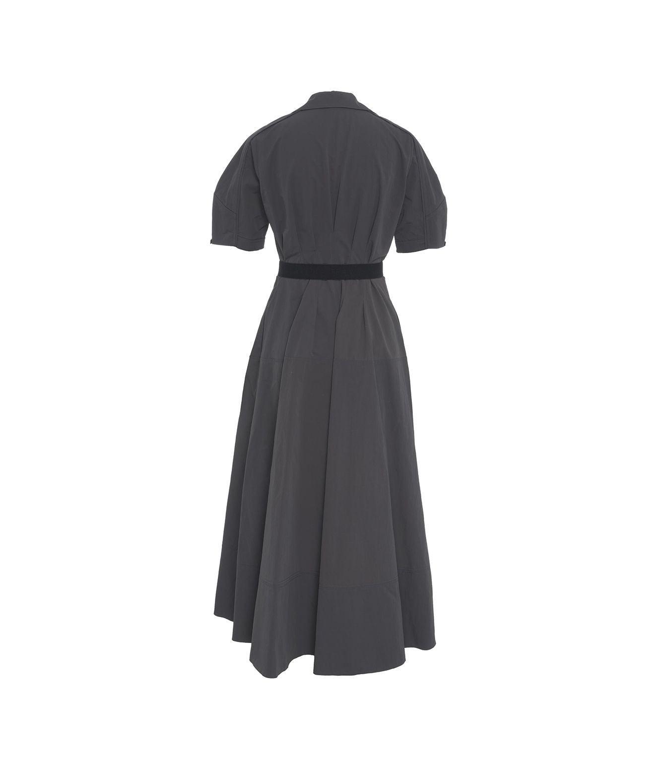 A-line dress with waist belt Product Image
