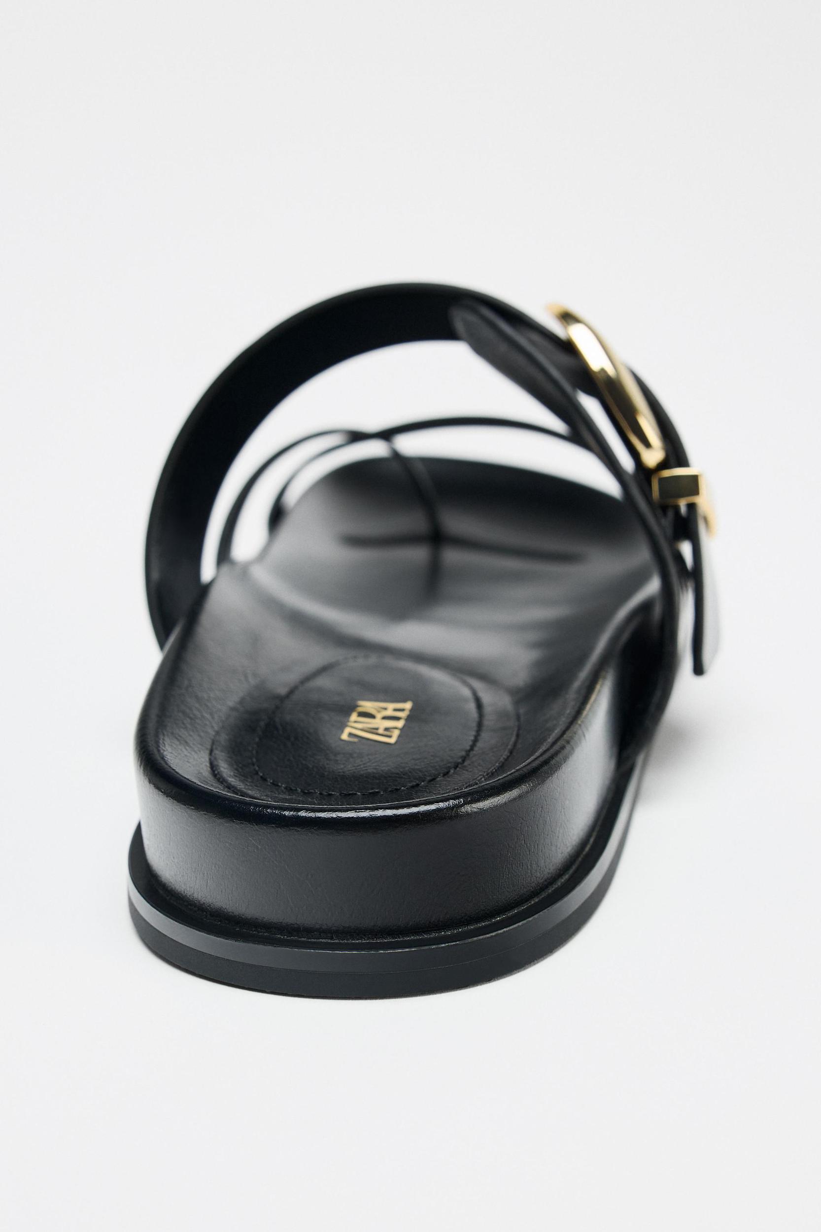 FLAT BUCKLE SANDALS Product Image