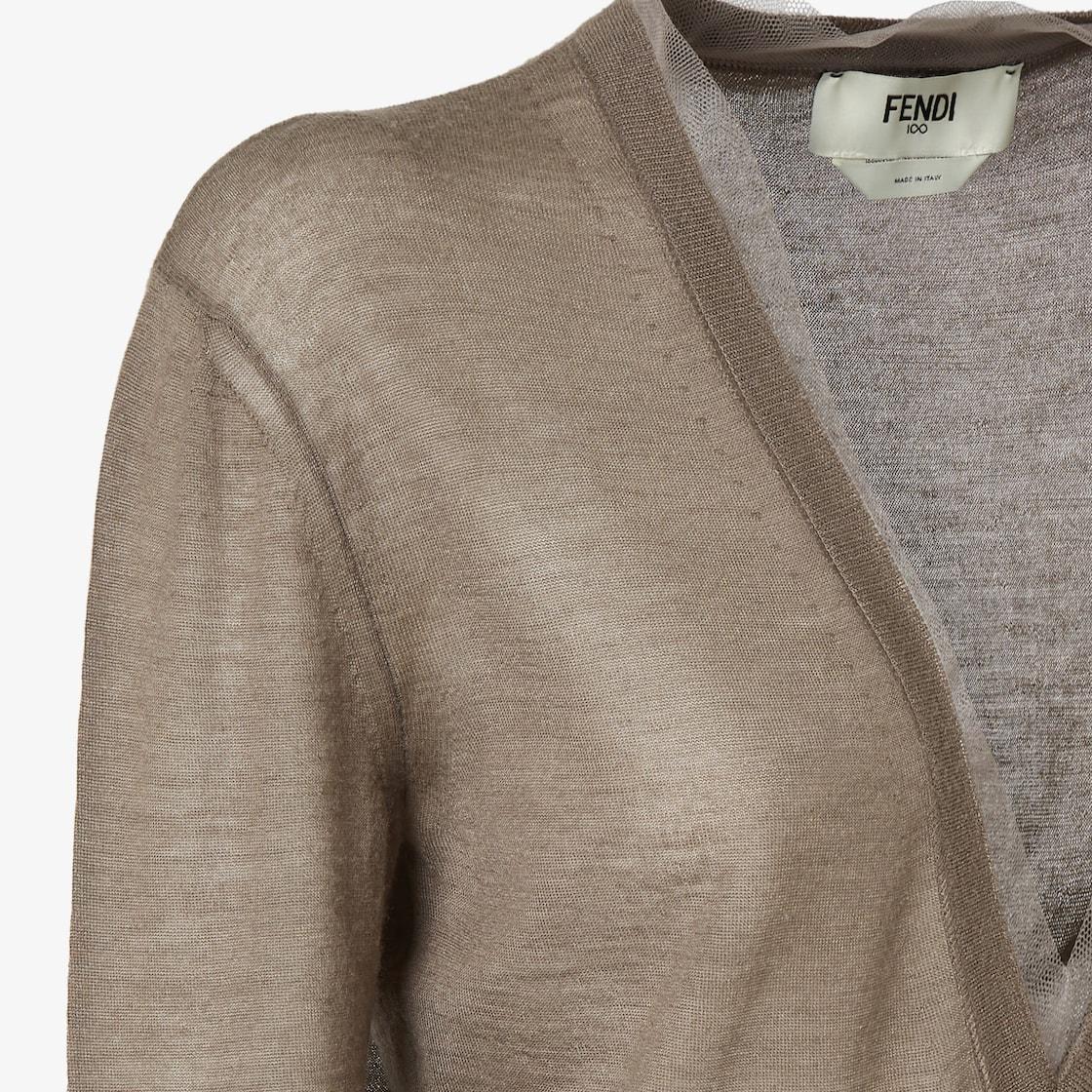 SweaterGray cashmere and silk sweater Product Image