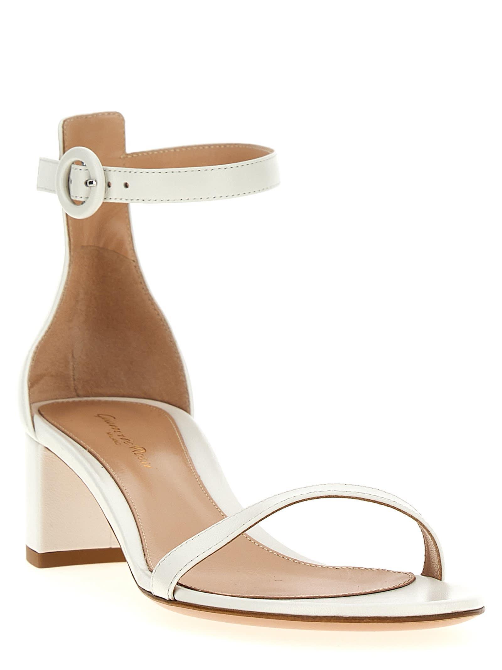 GIANVITO ROSSI Gaeta 45 In White Leather Product Image