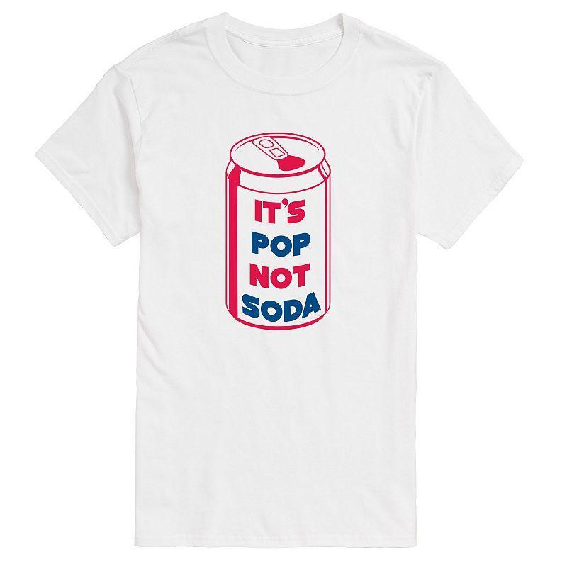 Big & Tall It's Pop Not Soda Graphic Tee, Men's, Size: Large Tall, White Product Image