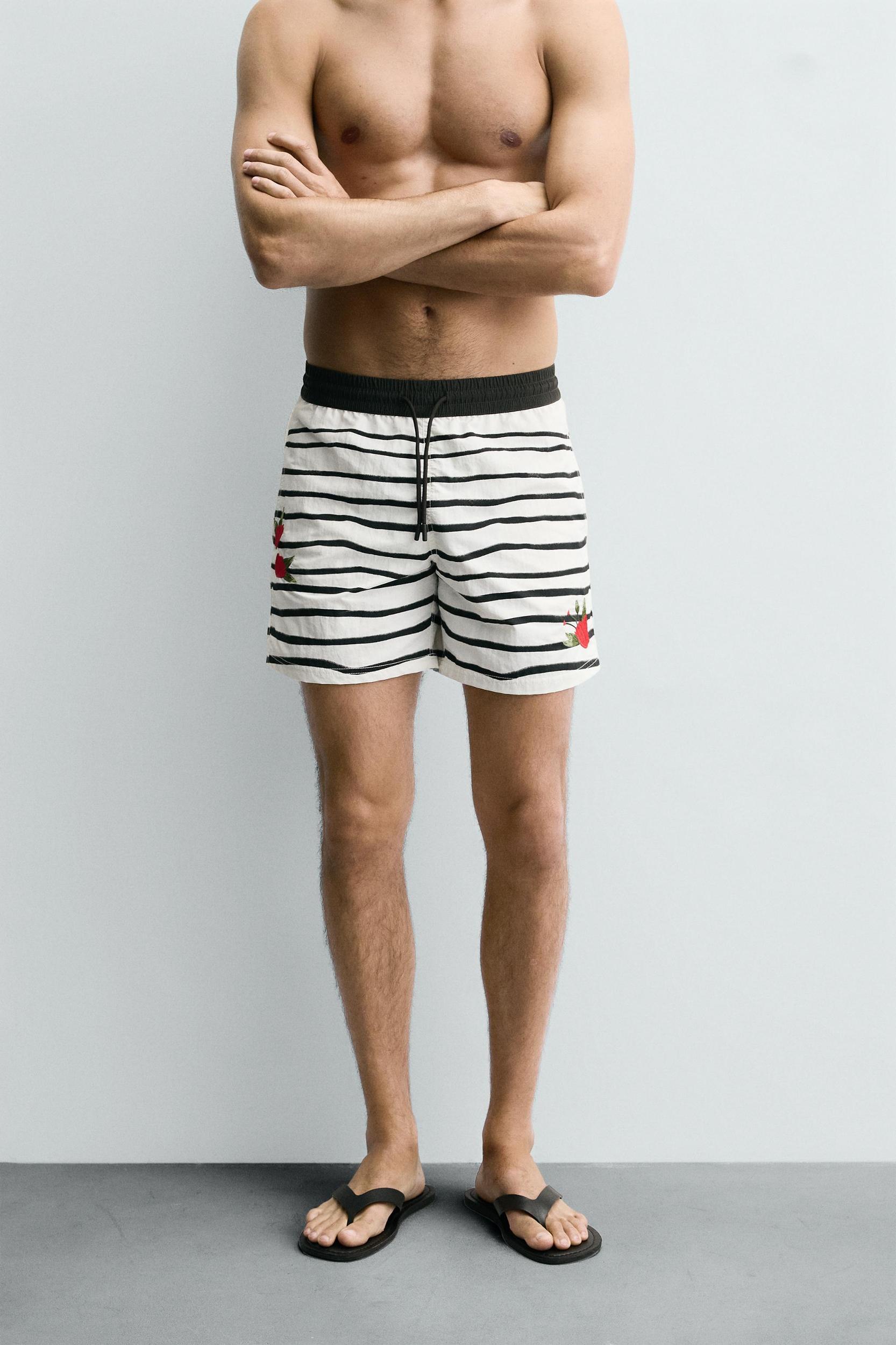 OTIS KWAME KYE QUAICOE PRINTED MID-LENGTH SWIMSUIT Product Image