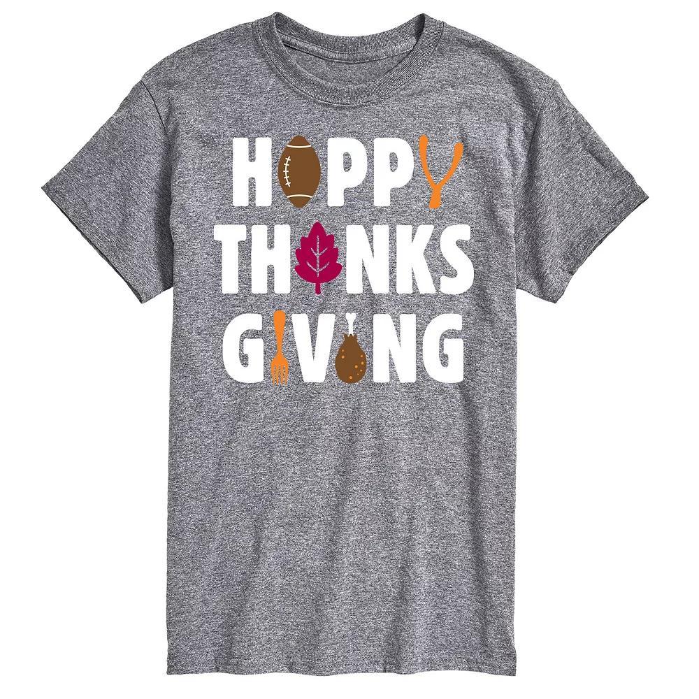 Men's Happy Thanksgiving Icons Graphic Tee,  Product Image