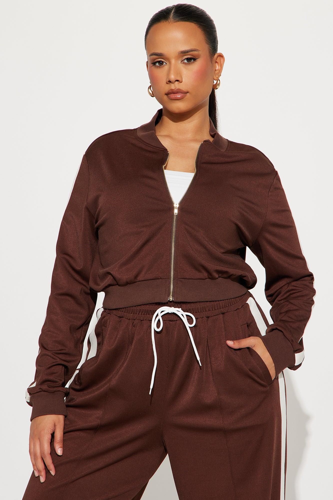 Hanging Out Later Pant Set - Chocolate Product Image