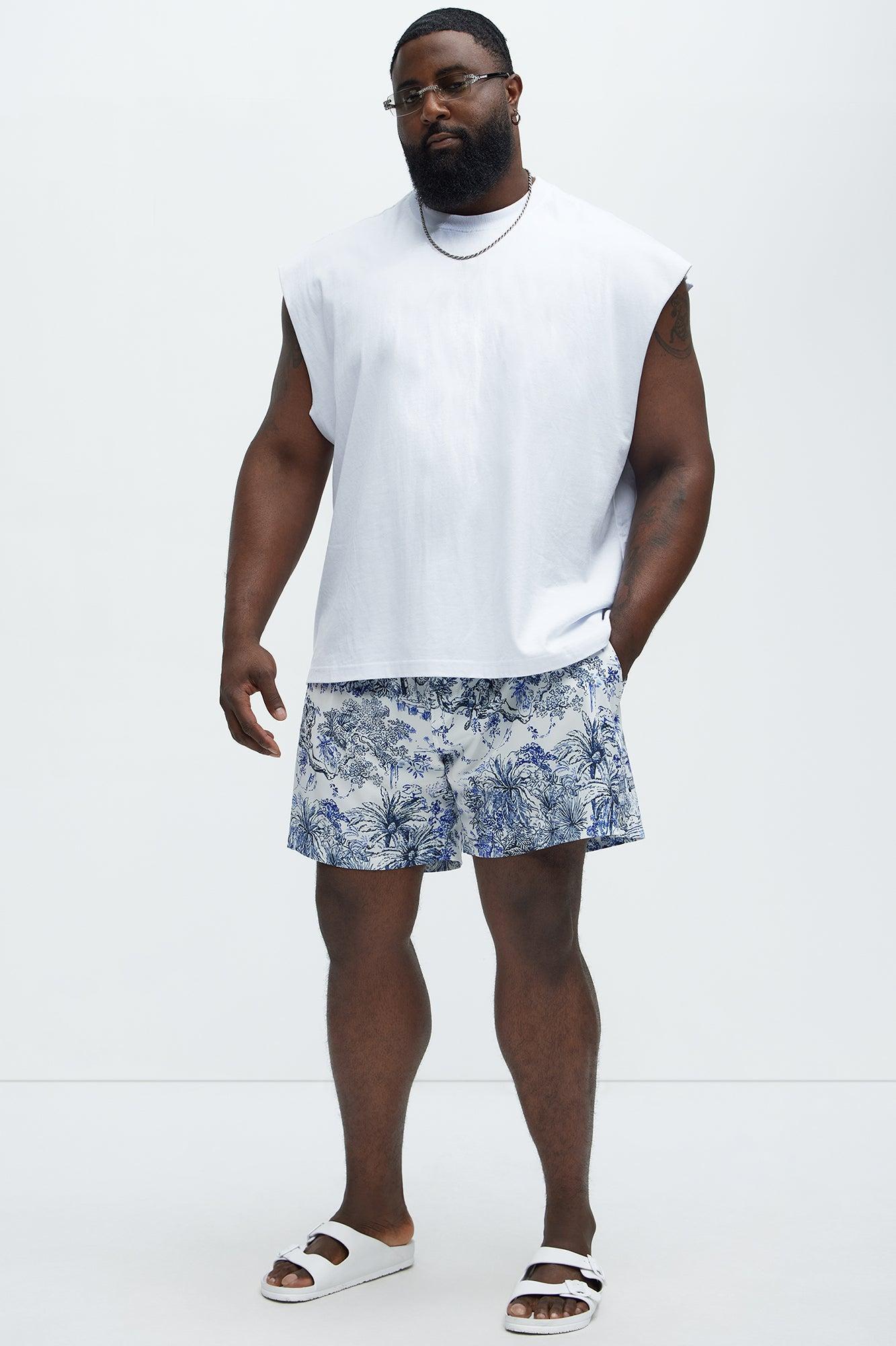 Subtle Jungle Swim Mid Trunk - White/combo Product Image