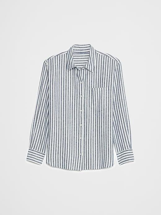 Classic Linen-Blend Shirt Product Image