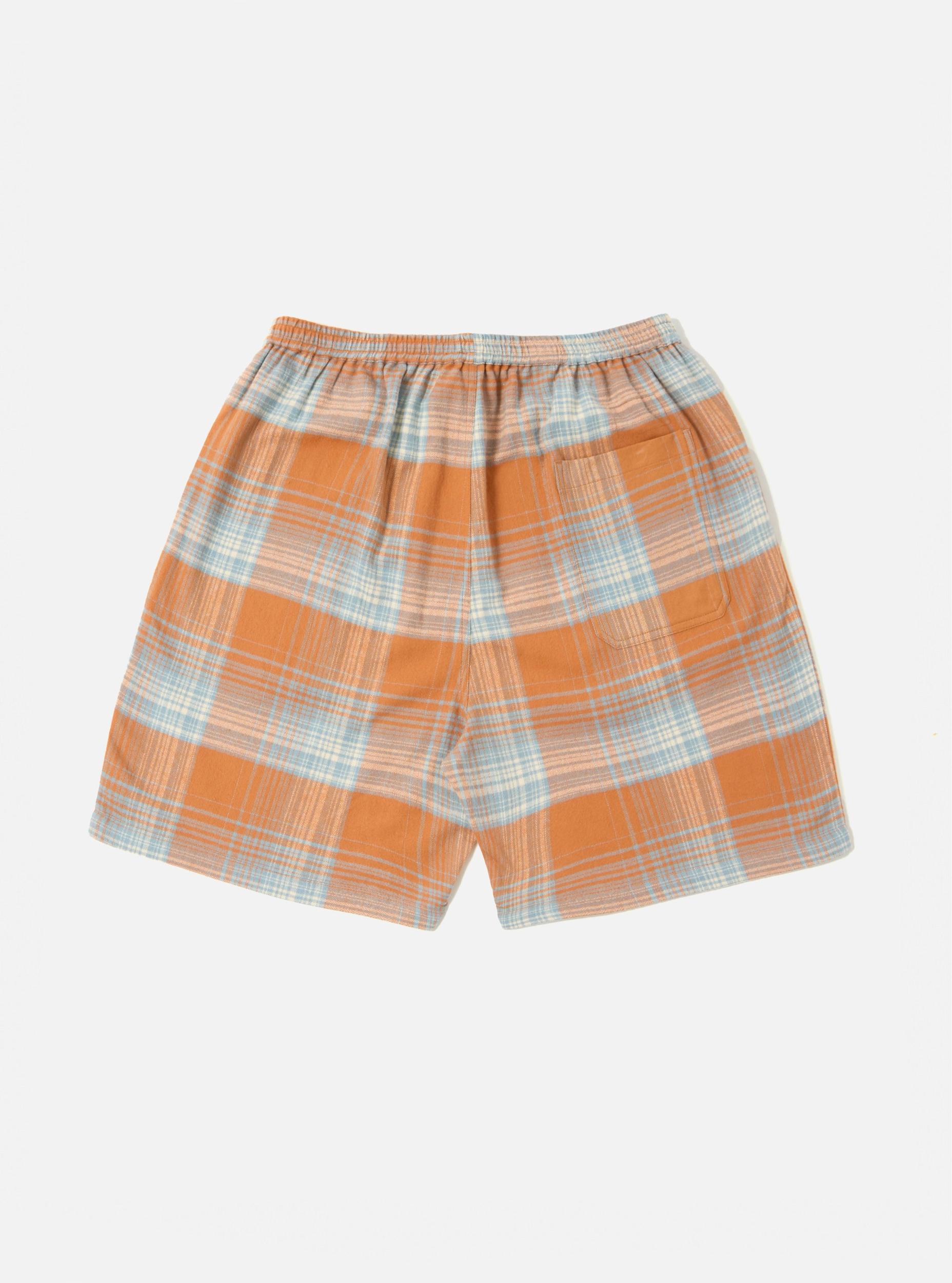 Orange Check Pyjama Short Product Image