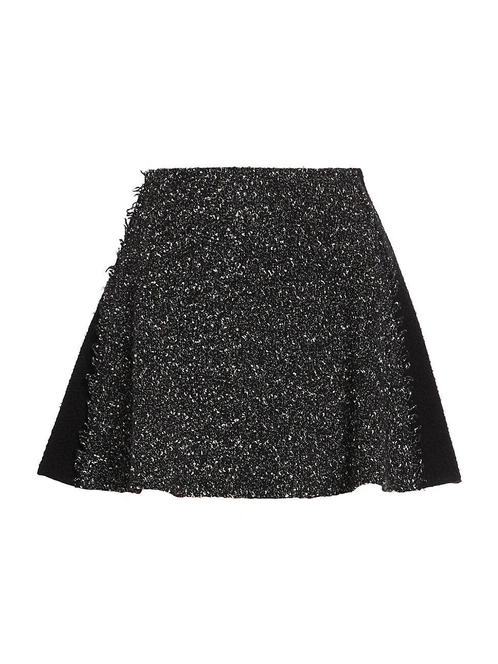 Womens Elsie Metallic Tweed Miniskirt Product Image