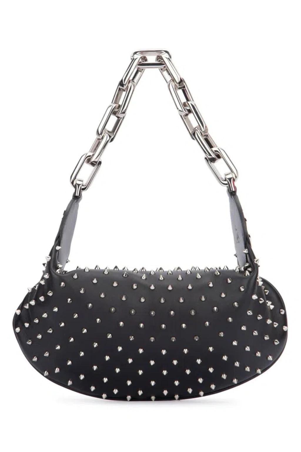 CHRISTIAN LOUBOUTIN Handbags In Blacksilversilver Product Image