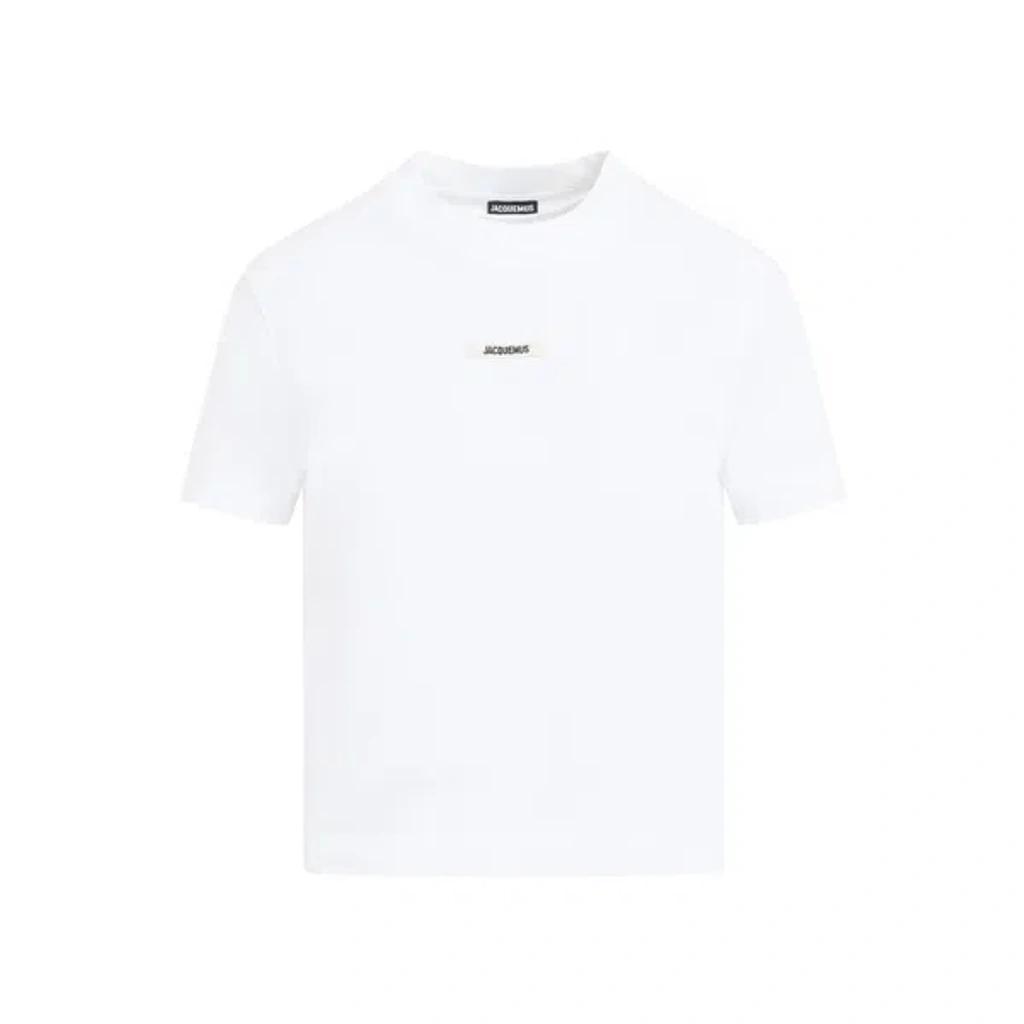 JACQUEMUS The Gros Grain T-shirt In White Product Image