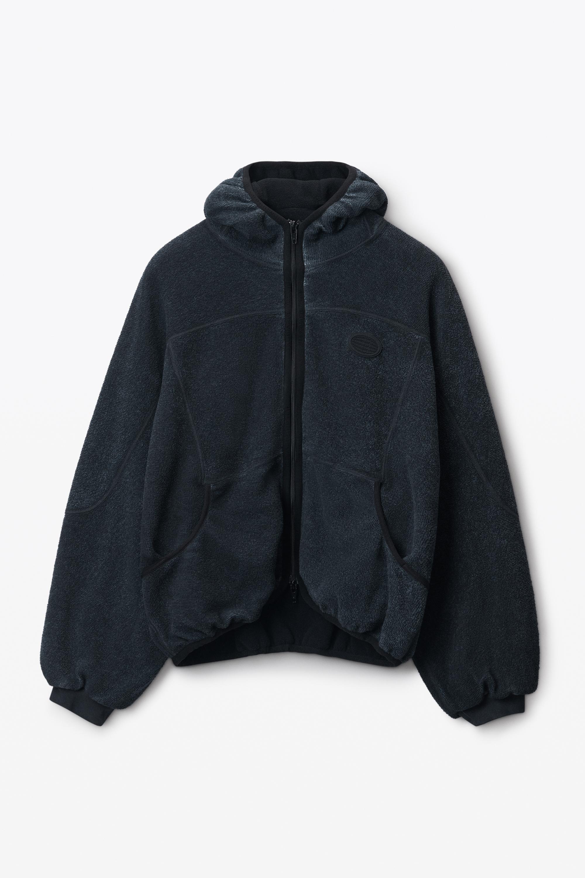 Oversize Zip-up Hoodie In Cotton Product Image