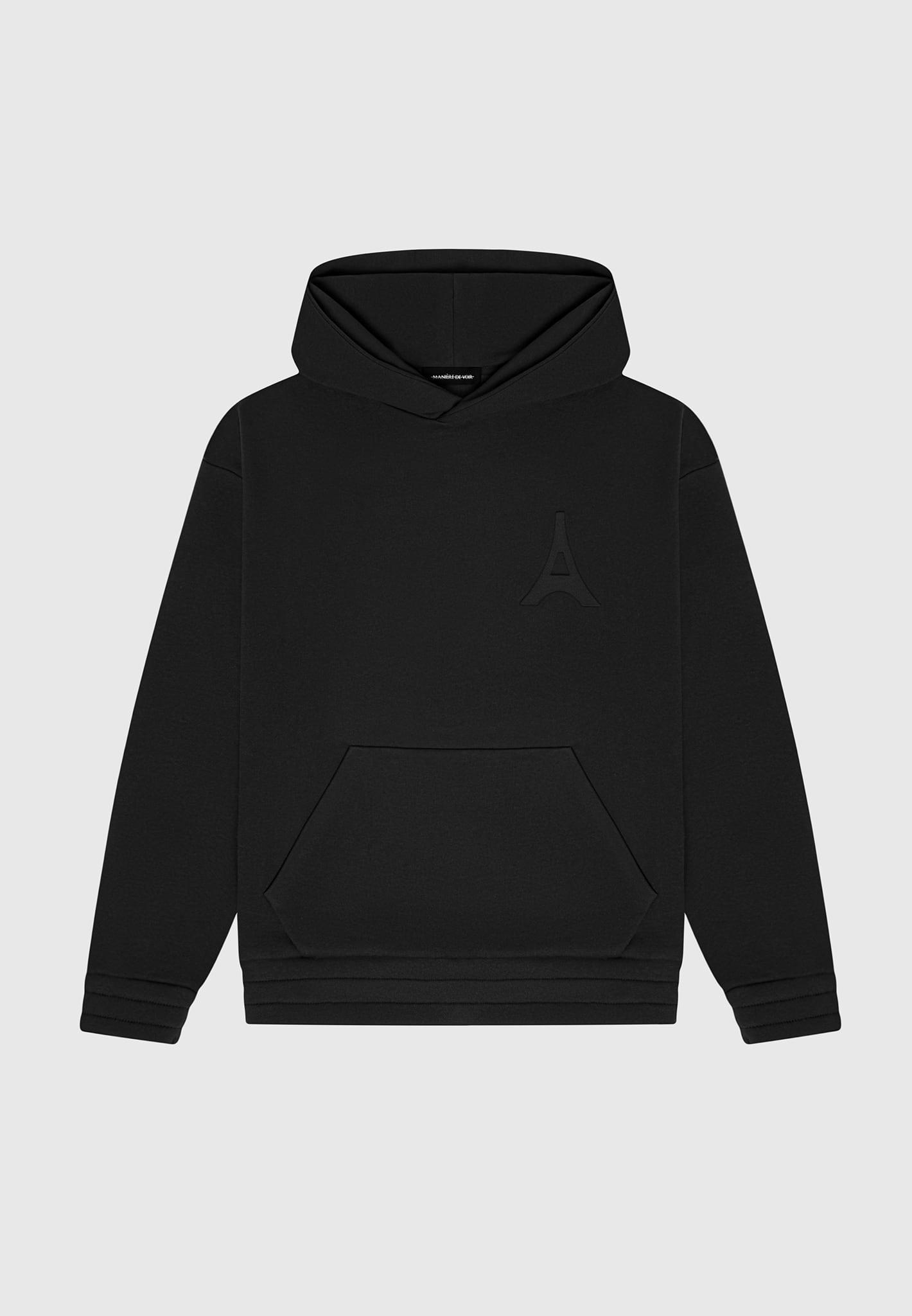 Éternel Eiffel Embossed Hoodie - Black Male Product Image