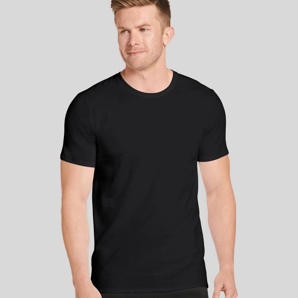 Jockey Generation™ Men's Cotton Stretch Crew Neck 3pk Undershirt - Black L: Short Sleeve, Pullover Product Image