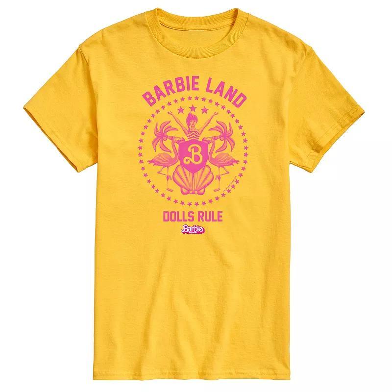 Big & Tall Barbie™ The Movie Barbie Land Dolls Graphic Tee, Men's, Size: XXL Tall, White Product Image