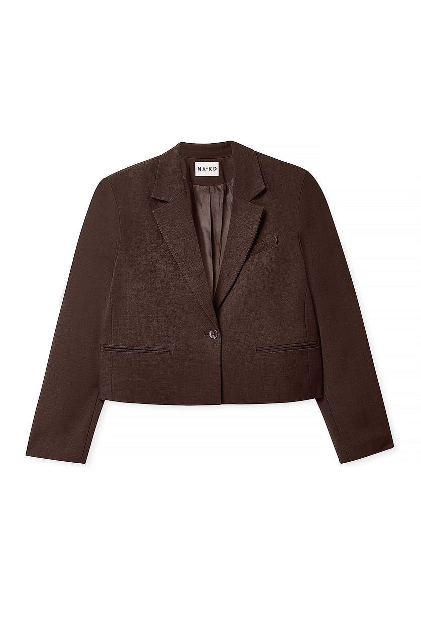 Short Tailored Straight Blazer Product Image