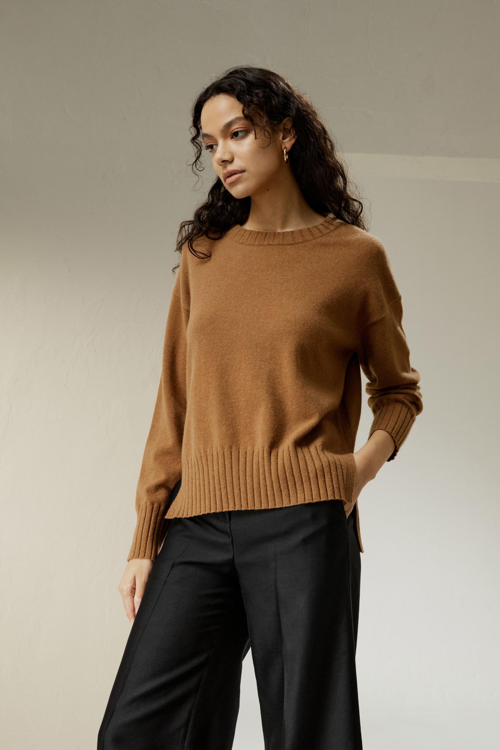 Crew Neck Cashmere Sweater Product Image